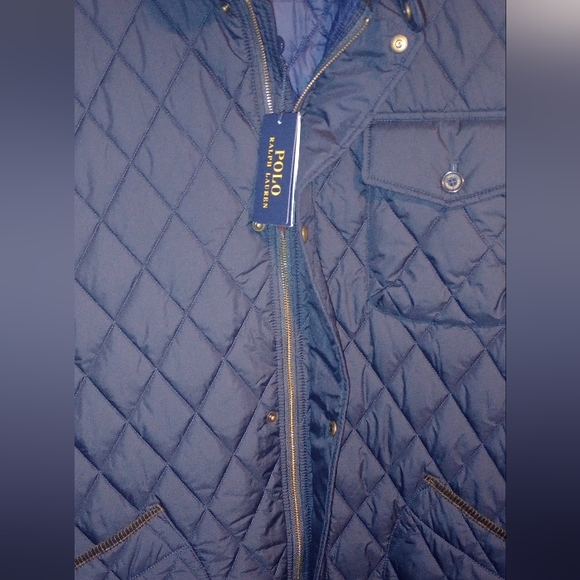 Ralph Lauren Men's Quilted Vest - Navy Blue - Picture 6 of 10